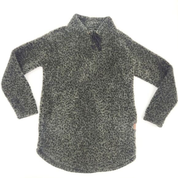 Maurices Fleece Topic Womens Extra Small XS Fleece Mock Neck Tie Fuzzy Cozycore - Picture 1 of 7